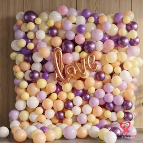 Purple Square Love Decor