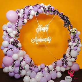 Premium Purple Anniversary Decor