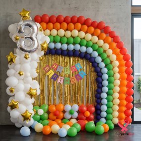 Rainbow Theme Birthday Decor